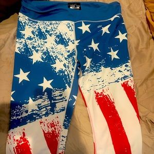 Born primitive flag leggings. XL. Great condition.